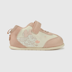 Zapatilla rosada de Minnie para niña en primeros pasos