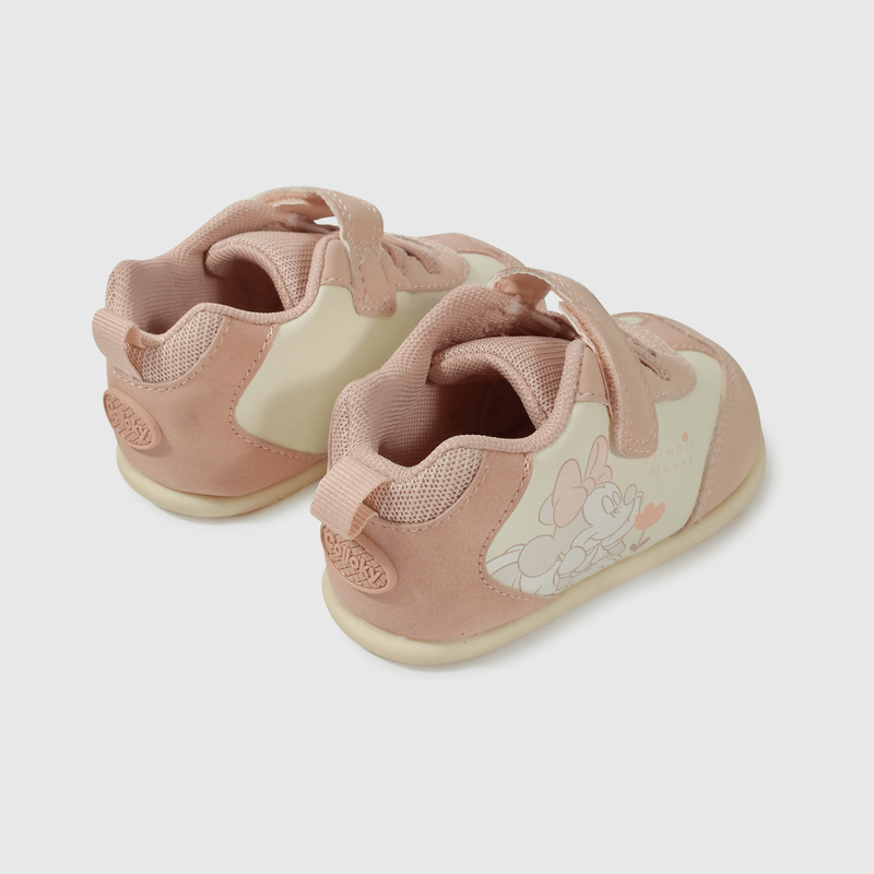 Zapatilla rosada de Minnie para niña en primeros pasos