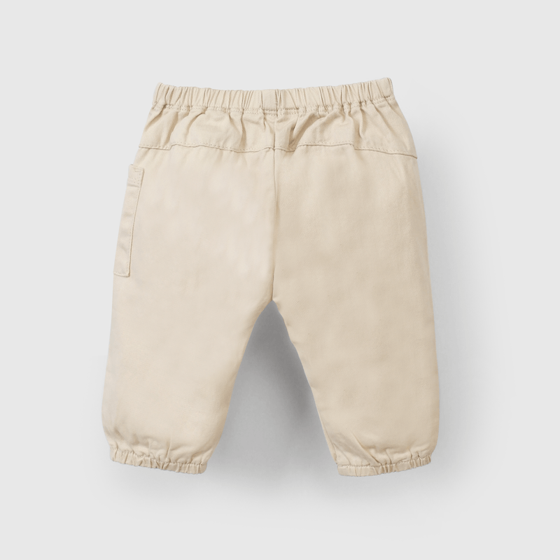 Pantalón beige para guagua, suave y cómodo