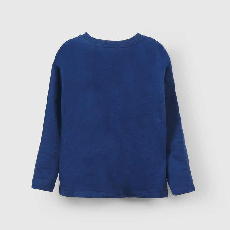 Polera azul con Capitán América para niños