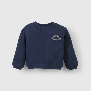 Polerón azul dinosaurio para niños, comodidad y estilo