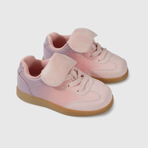 Zapatilla rosa y lila para niña, comodidad y estilo