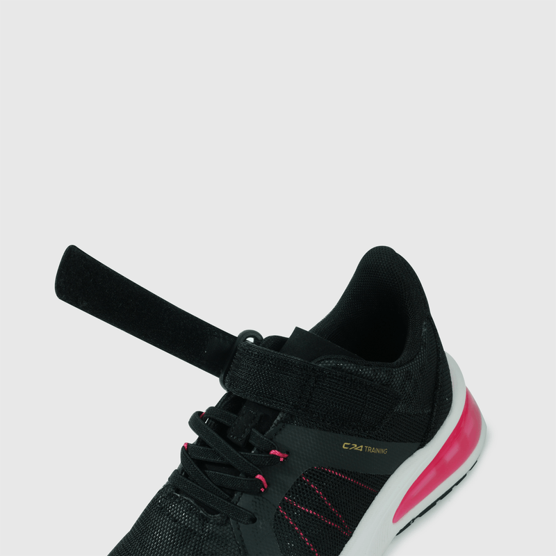 Zapatilla negra para niña, comodidad y estilo