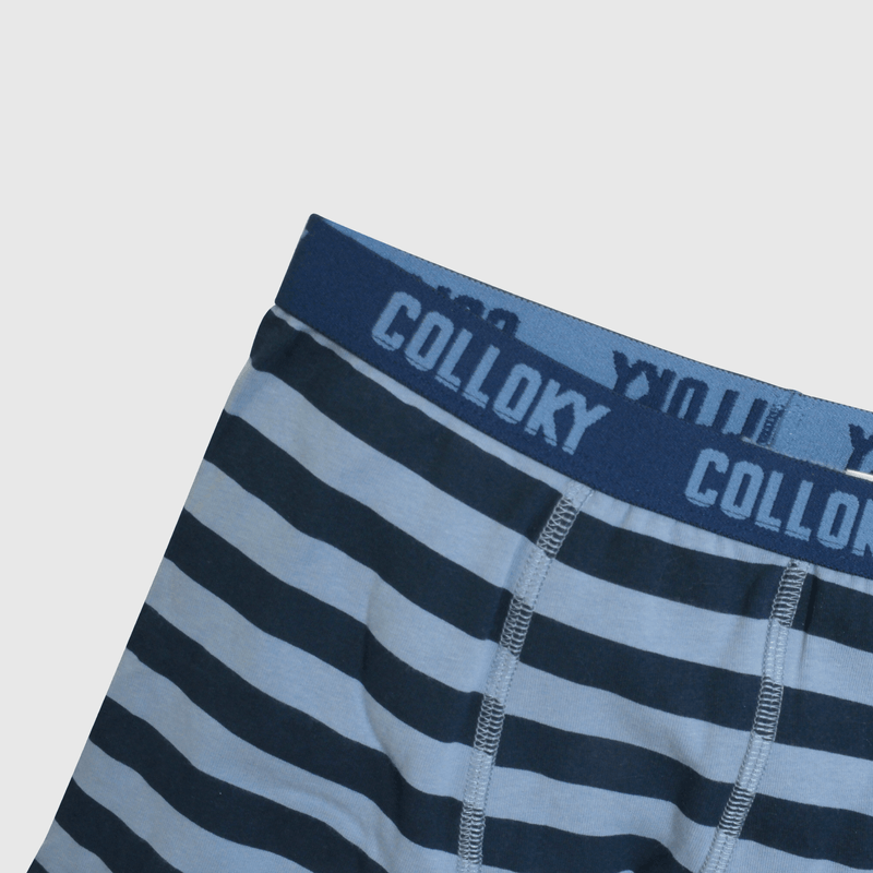 Bóxer niño azul y gris, pack de 3 pelotas
