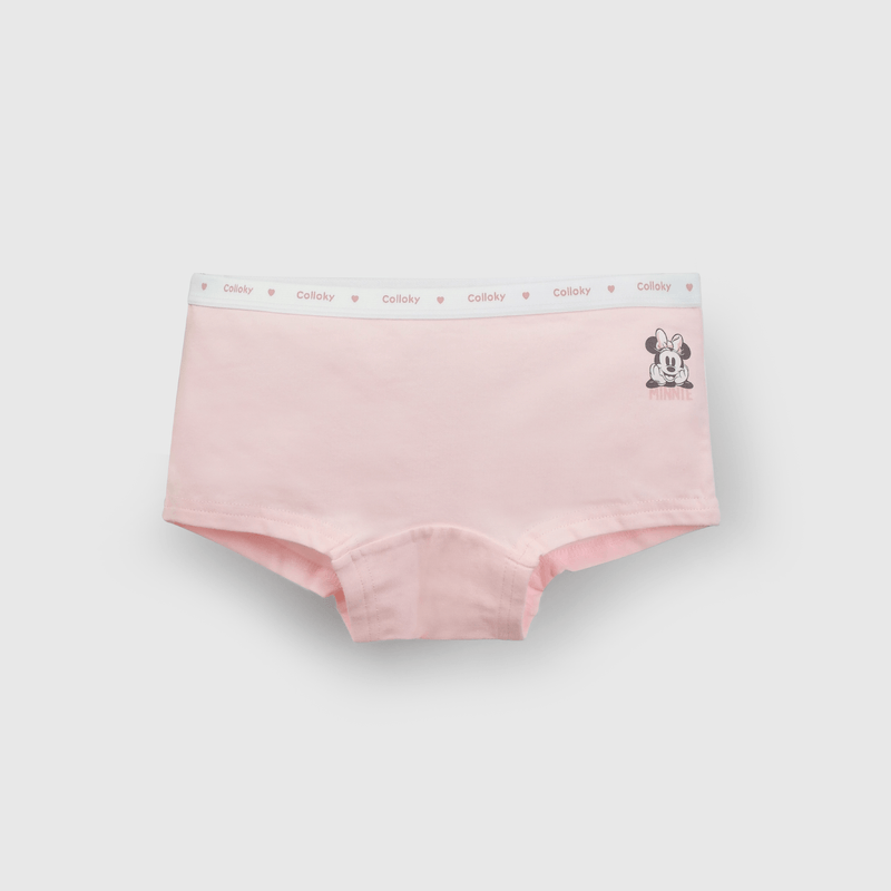 Pantaletas Minnie rosadas para niñas, pack de 3