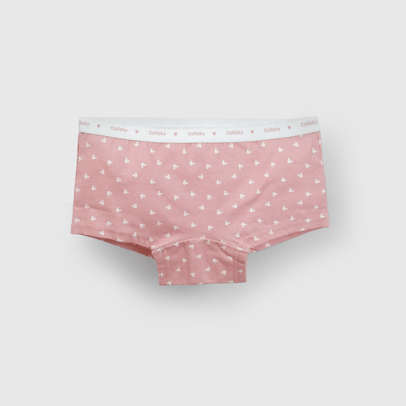 Pantaletas Minnie rosadas para niñas, pack de 3