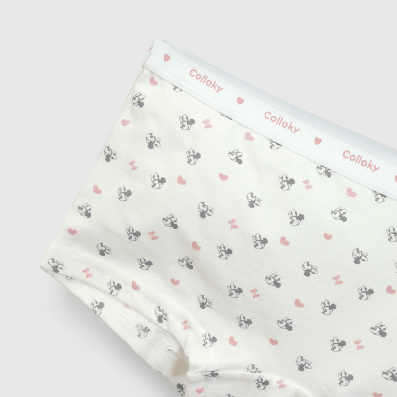 Pantaletas Minnie rosadas para niñas, pack de 3