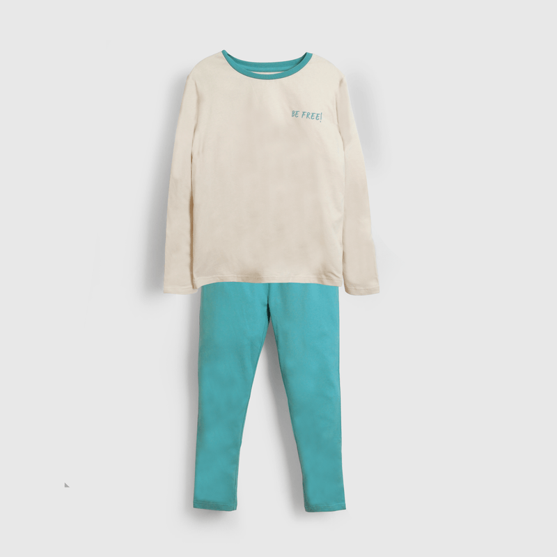 Pijama verde para niños, estilo y comodidad