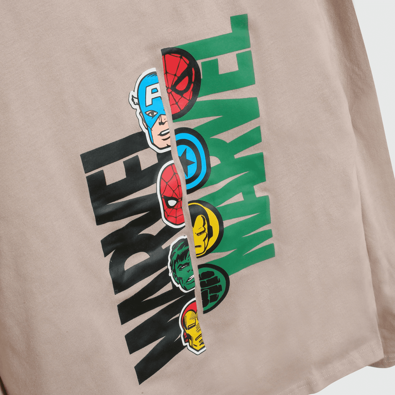 Pijama Marvel café para niños, estilo y comodidad