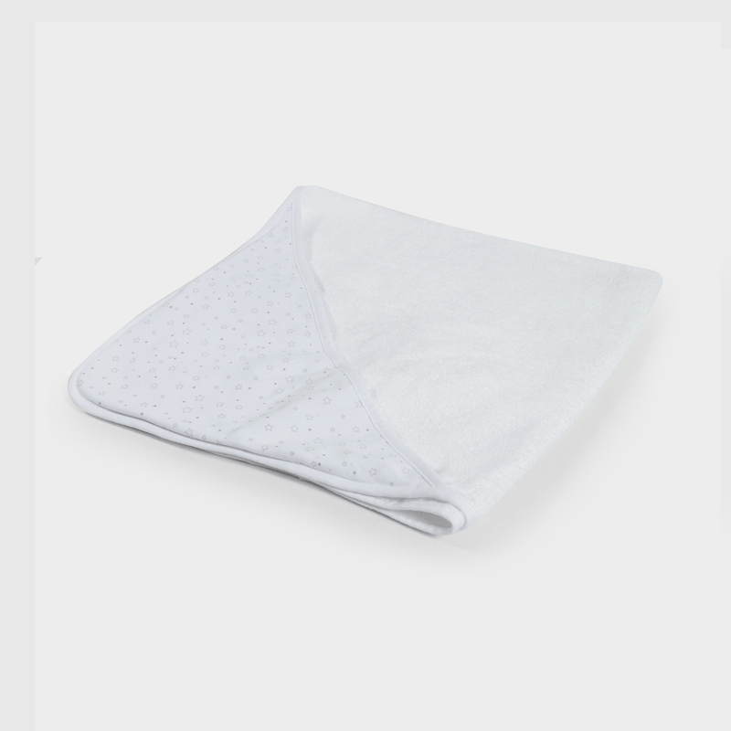 Toalla con capucha blanca para guaguas, suave y acogedora
