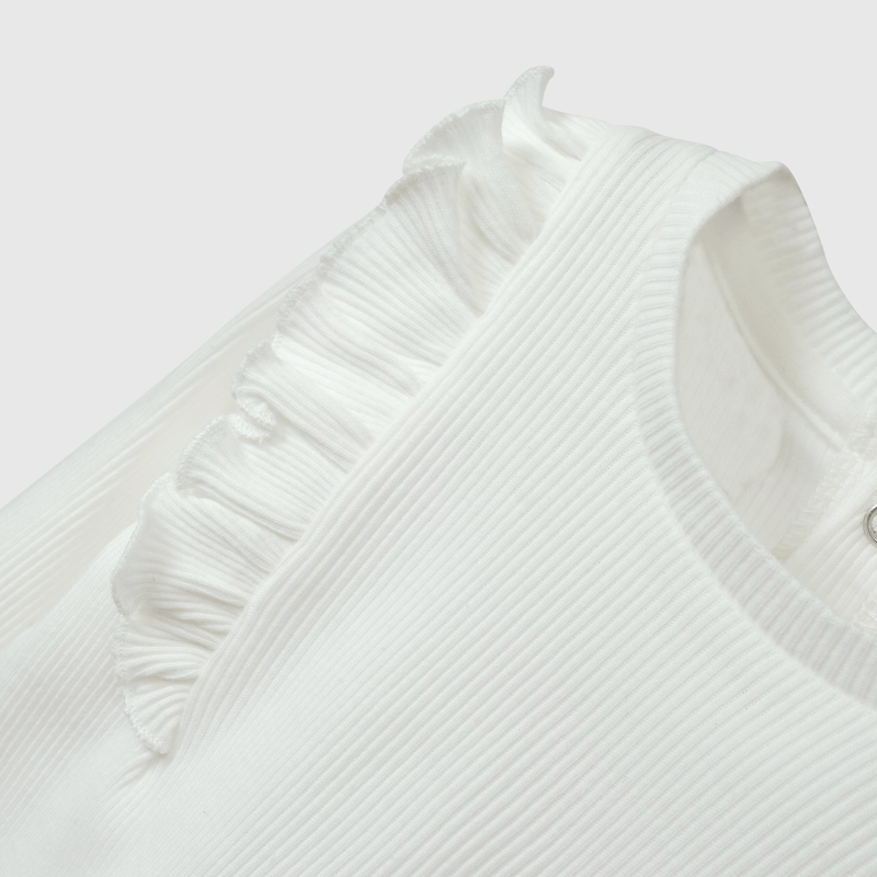 Conjunto Blanco Estampado Flores de Bebé