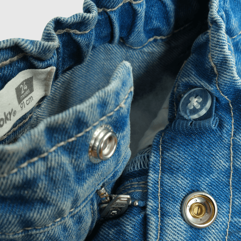 Jeans de mezclilla azul para niños cómodos y estilosos