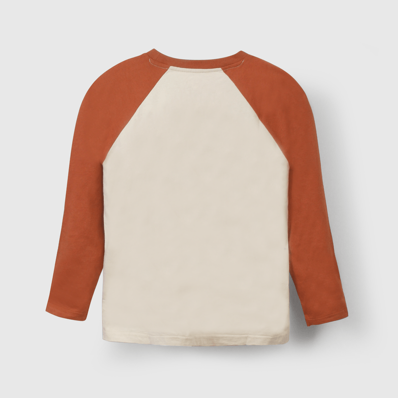 Polera café con dinosaurio para niños, cómoda y divertida
