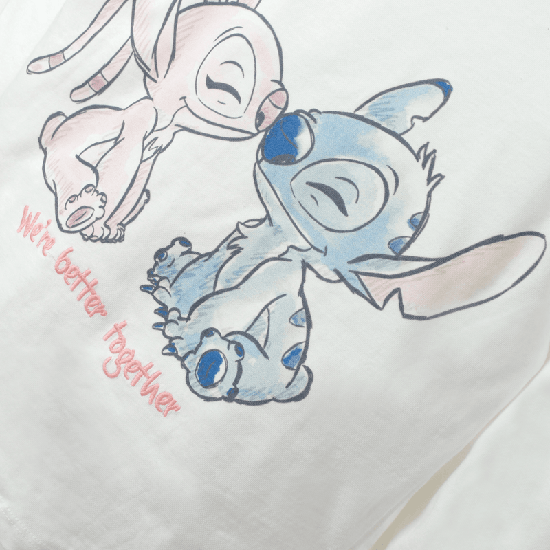 Polera Blanca Lilo & Stitch