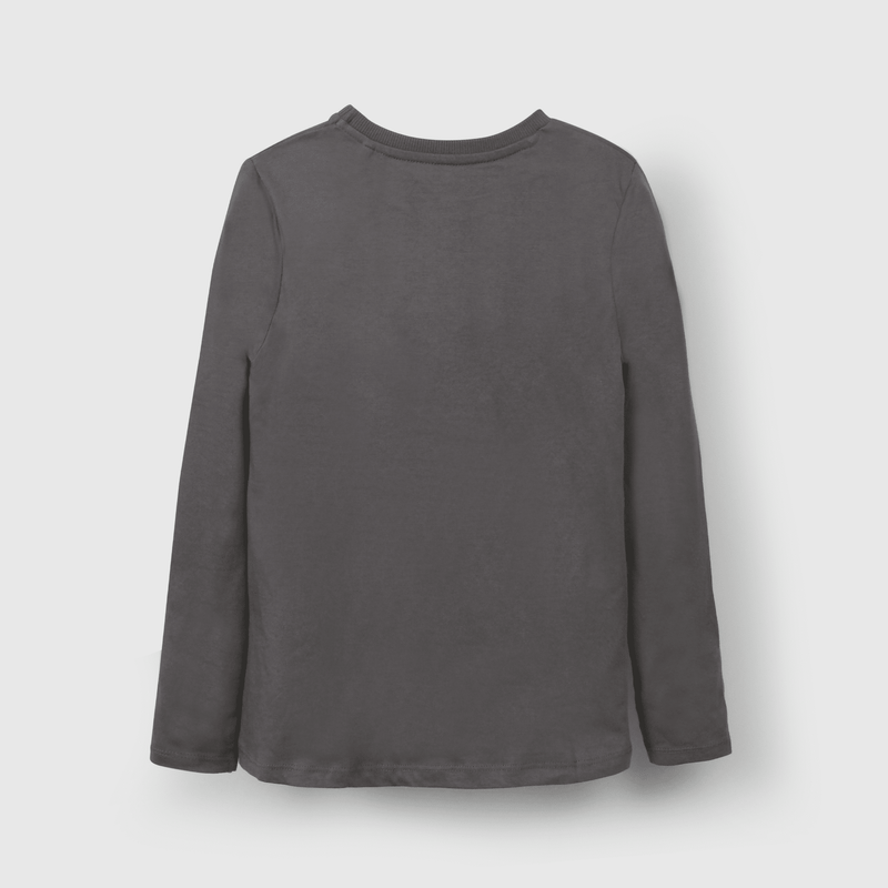 Polera Grafito Flor