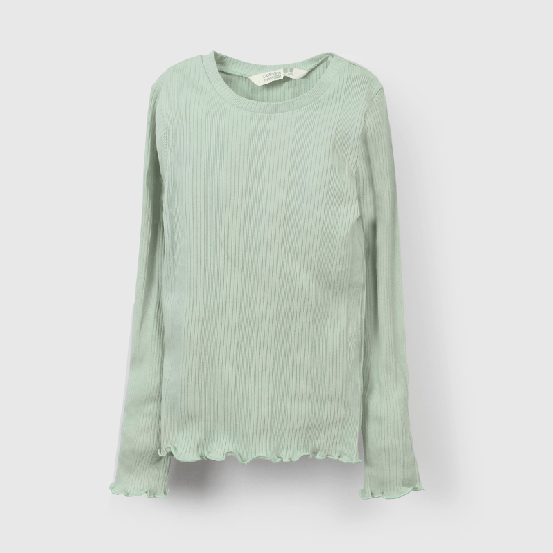 Polera cómoda y fresca para niños en verde