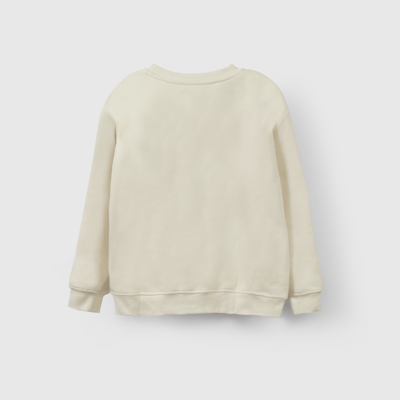 Polerón dinosaurio beige para niños, estilo y comodidad