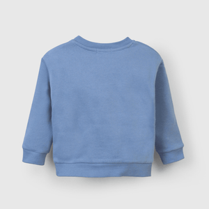Polerón celeste para niños, estilo y comodidad