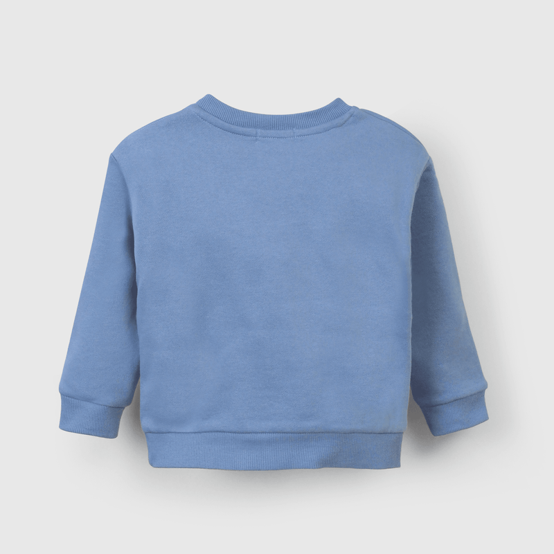 Polerón celeste para niños, estilo y comodidad