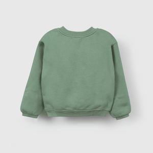 Polerón verde dinosaurio para niños, estilo y comodidad