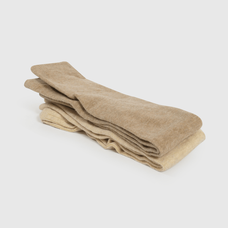Calzas beige para niñas, pack de 2, comodidad y estilo
