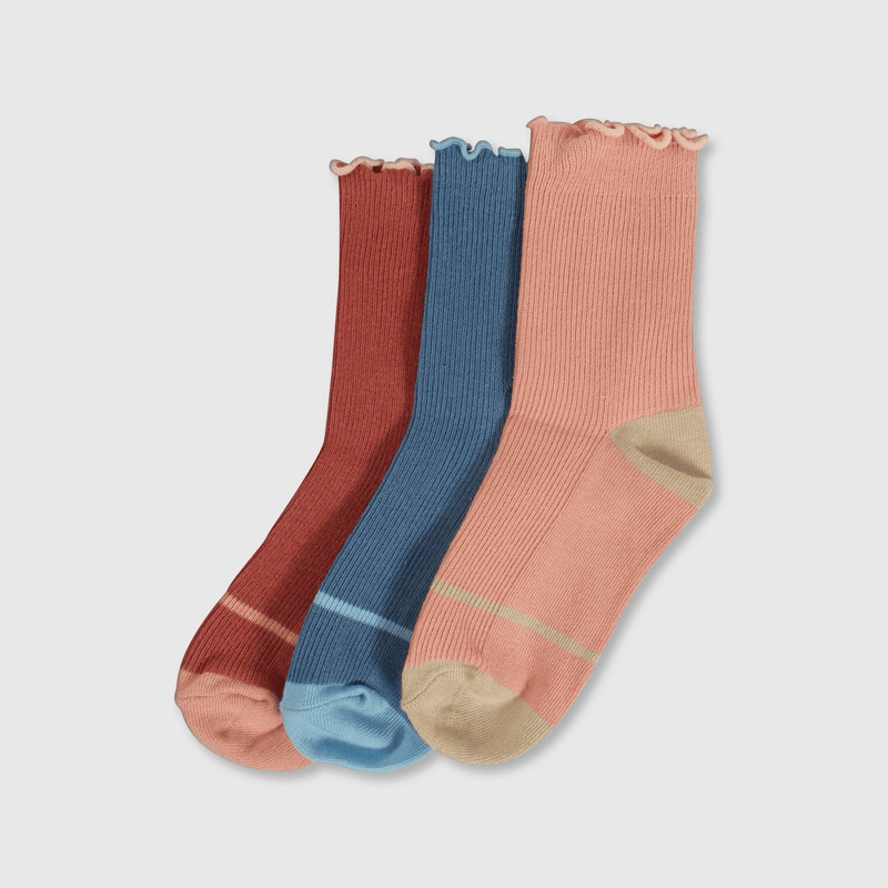 Calcetines coloridos para niños, pack de 3