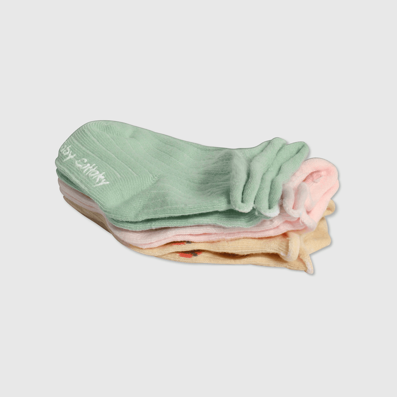 Calcetines coloridos para niños, pack de 3