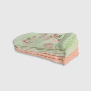 Calcetines coloridos con flores para niñas, pack de 3