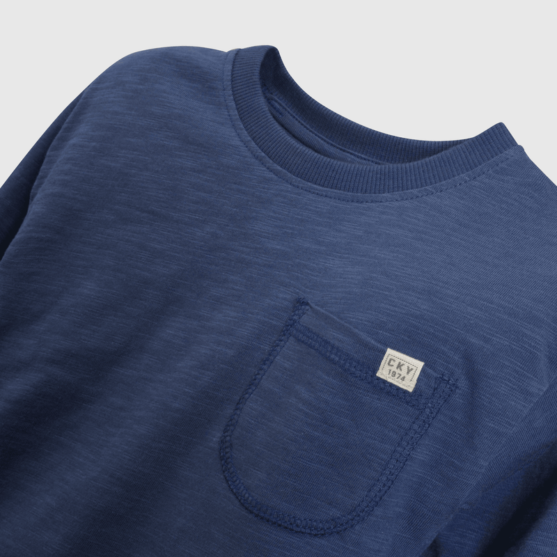 Polera azul para niños, comodidad y estilo