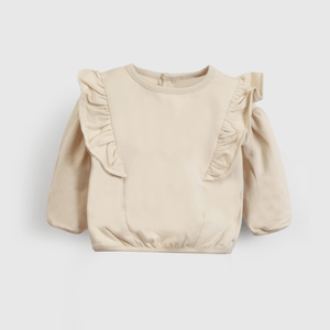 Conjunto cómodo y tierno para tu niña en beige
