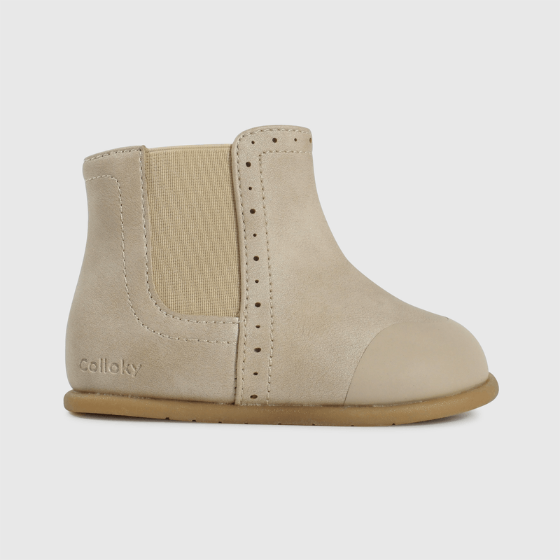 Botines beige para primeros pasos, comodidad y estilo