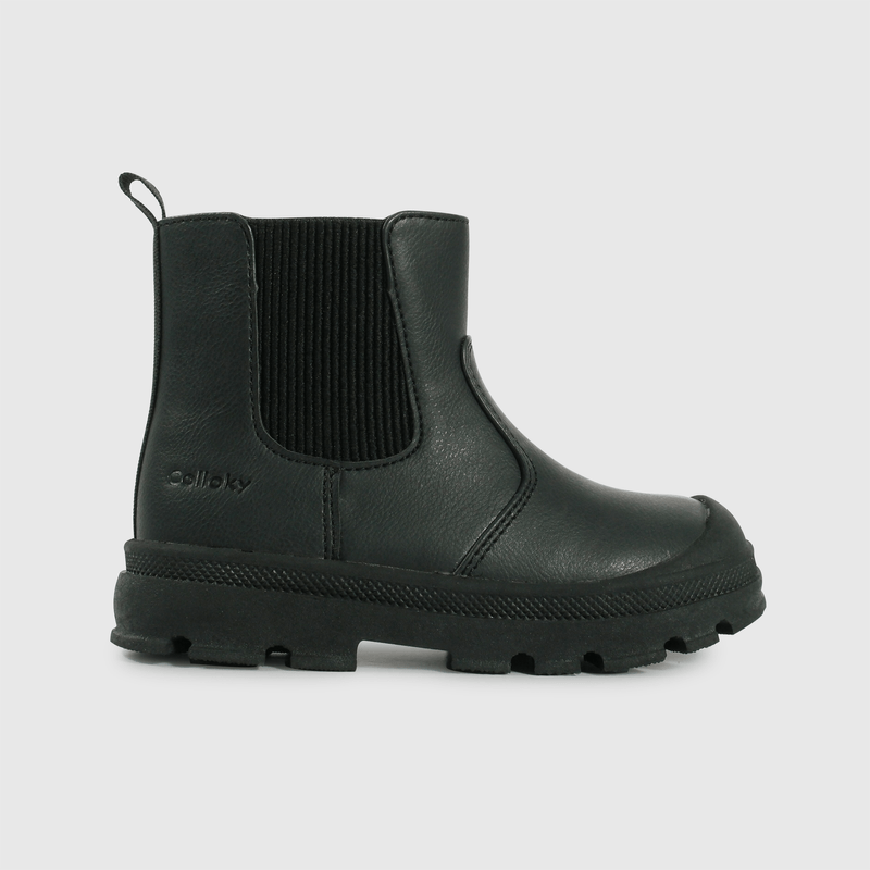 Botines negros para niños, comodidad y estilo