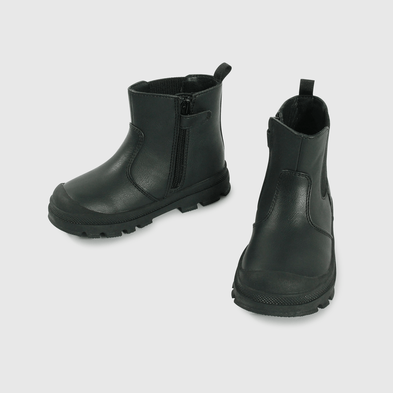 Botines negros para niños, comodidad y estilo