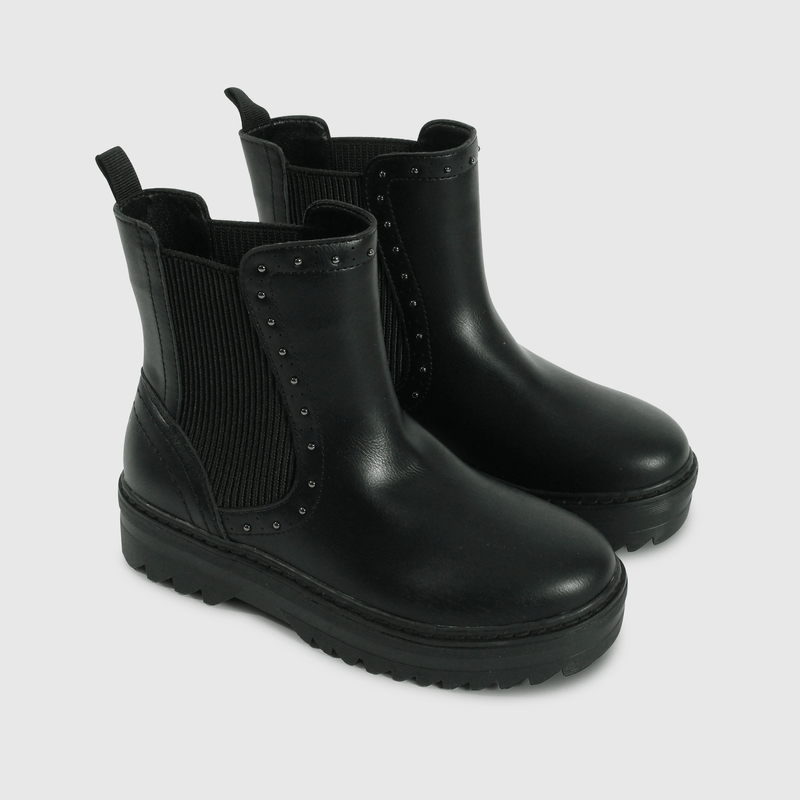 Botines negros para niños, estilo y comodidad