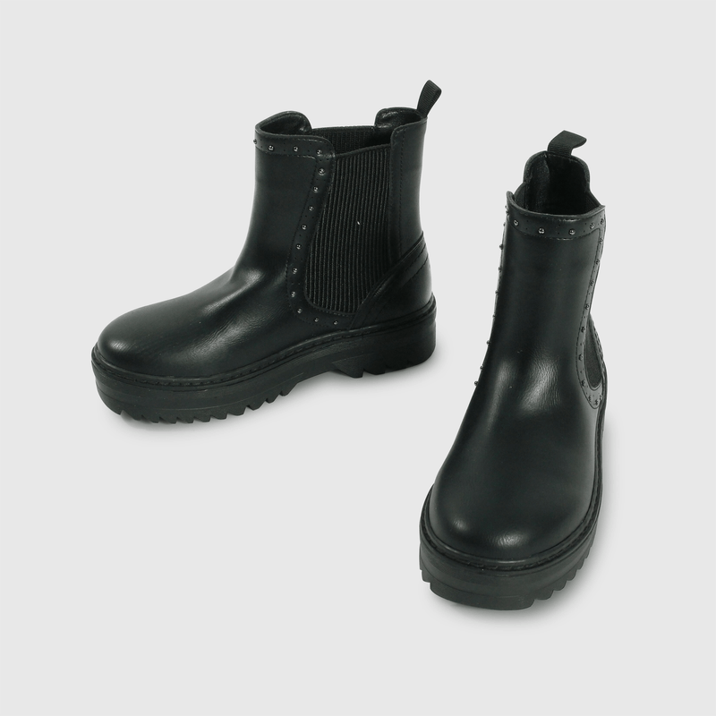Botines negros para niños, estilo y comodidad