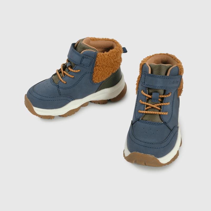 Botín azul para niños, comodidad y estilo en cada paso
