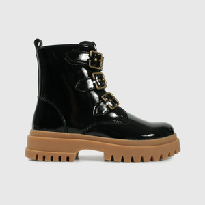 Botín negro para niños, estilo y comodidad