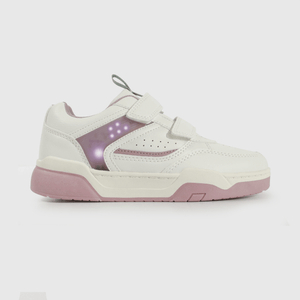 Zapatilla blanca con luces para niña, estilo y comodidad