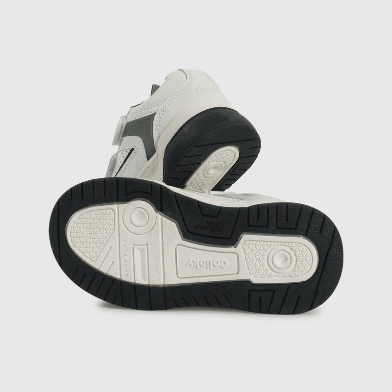 Zapatilla blanca con luces para niños caminantes