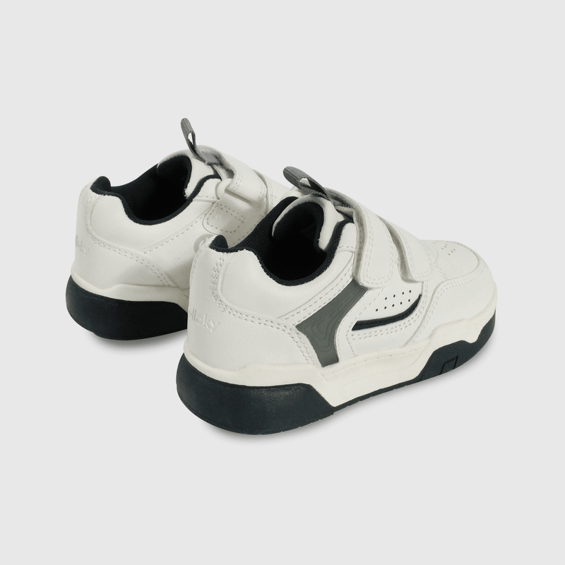 Zapatilla blanca con luces para niños caminantes