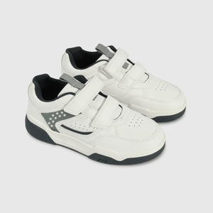 Zapatilla blanca con luces para niños activos y felices