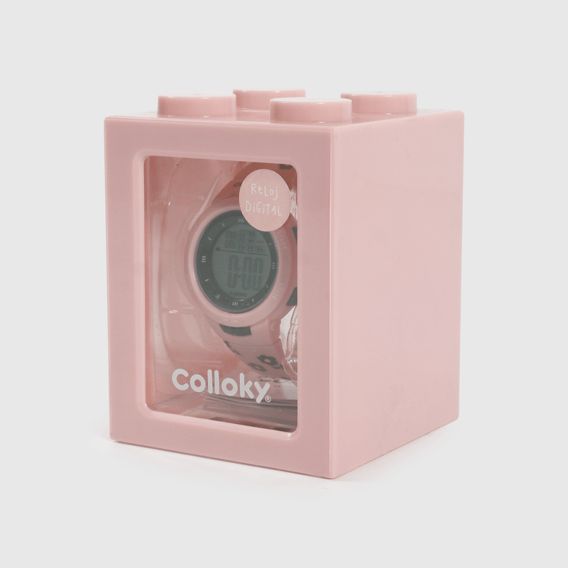 Reloj Rosado con Flores para Niños - Estilo y Comodidad