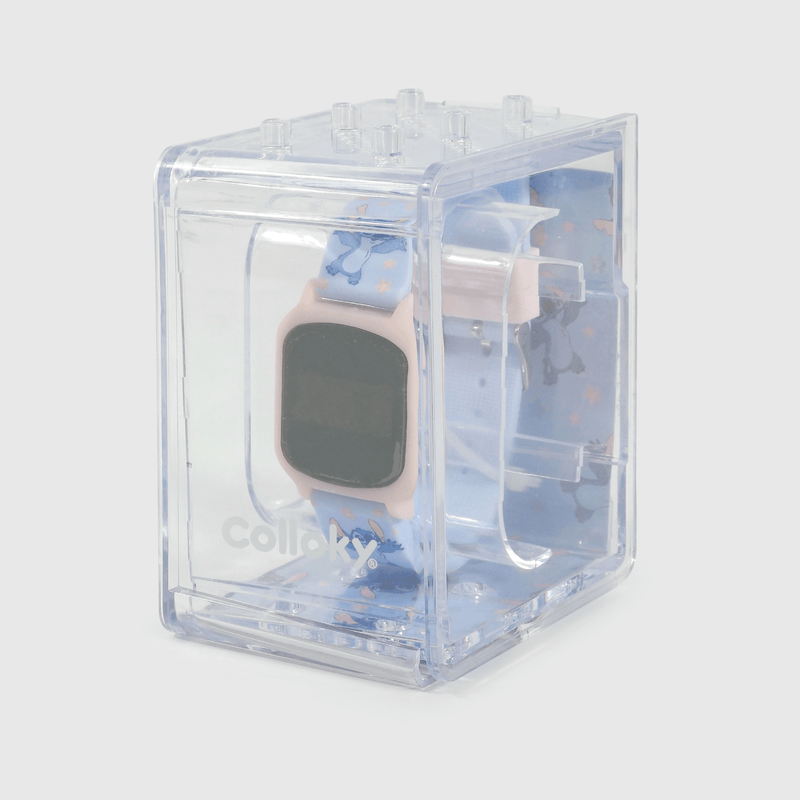 Reloj celeste con Stitch para niños, ideal y divertido