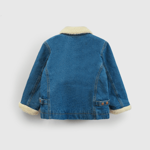 Chaqueta de jeans azul para niña, estilo y confort