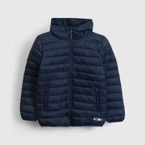 Abrigo azul para niños, estilo y calidez