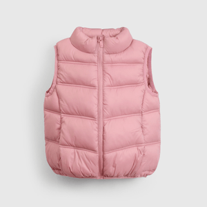 Chaleco rosa para niñas, estilo y calidez en cada momento
