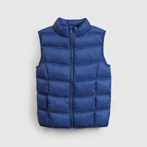 Chaleco acolchado azul para niños, estilo y calidez