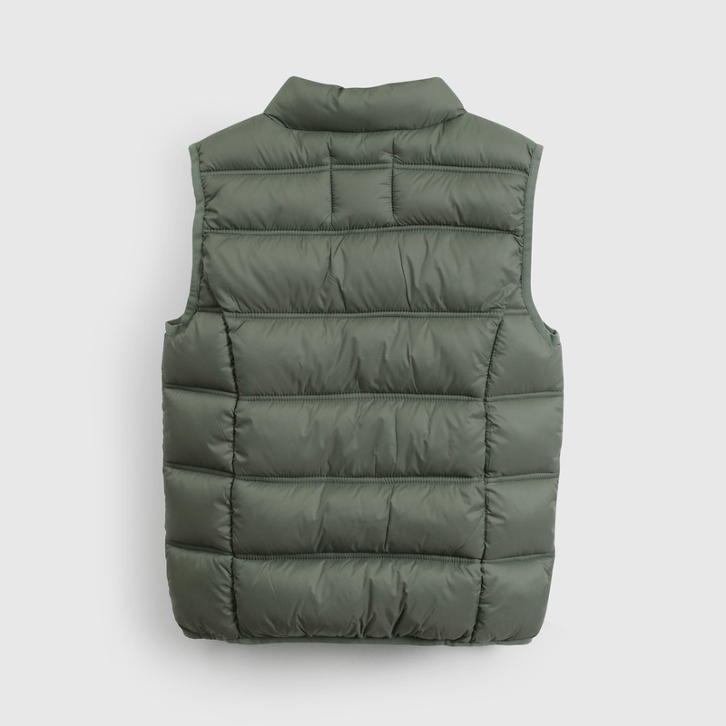 Chaleco acolchado verde para niños, estilo y comodidad