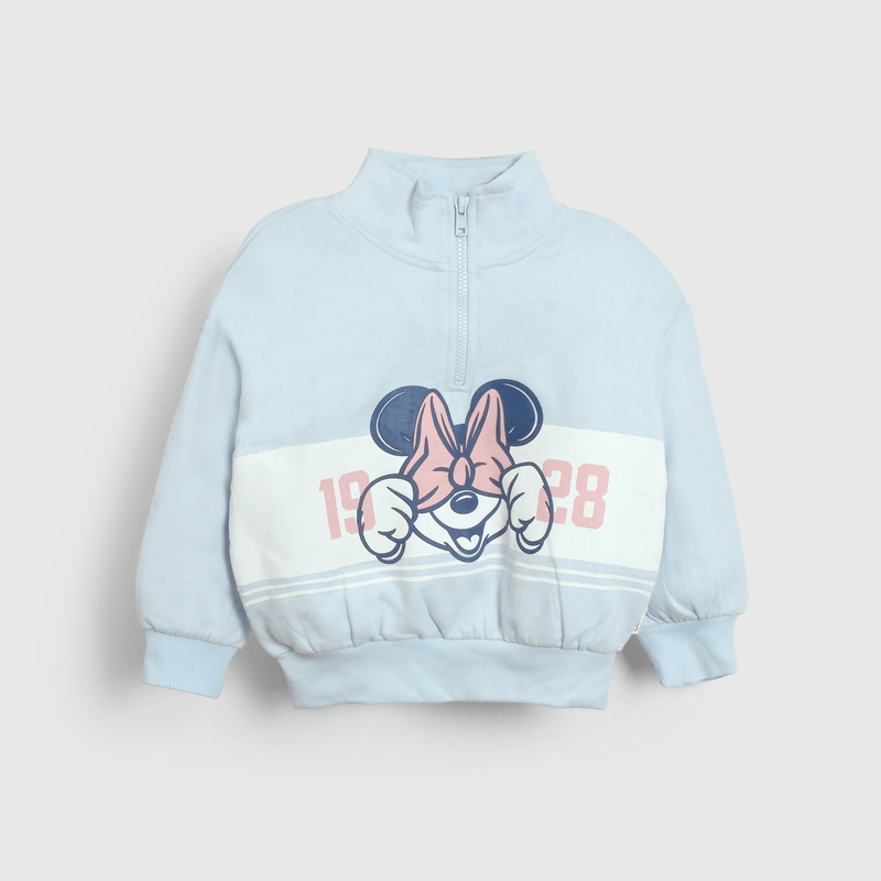 Polerón azul Minnie para niñas, comodidad y estilo