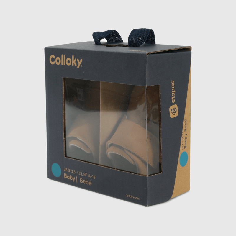Botín café suave para guaguas, comodidad y estilo